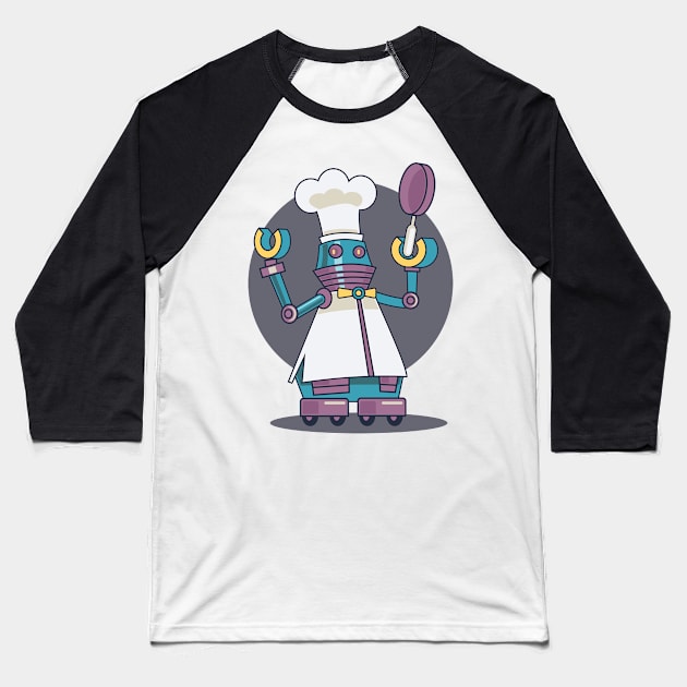 Robo Chief Baseball T-Shirt by Original_Badman